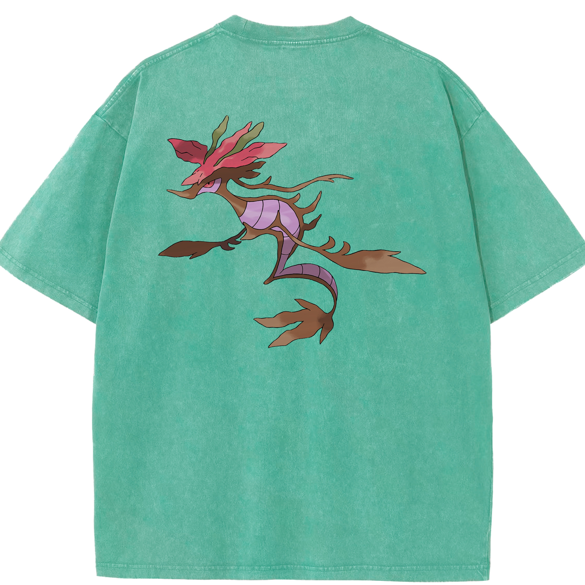 （画像用） ポケットモンスター Pokémon 綿100% ヴィンテージ風 半袖Tシャツ（背面プリント）